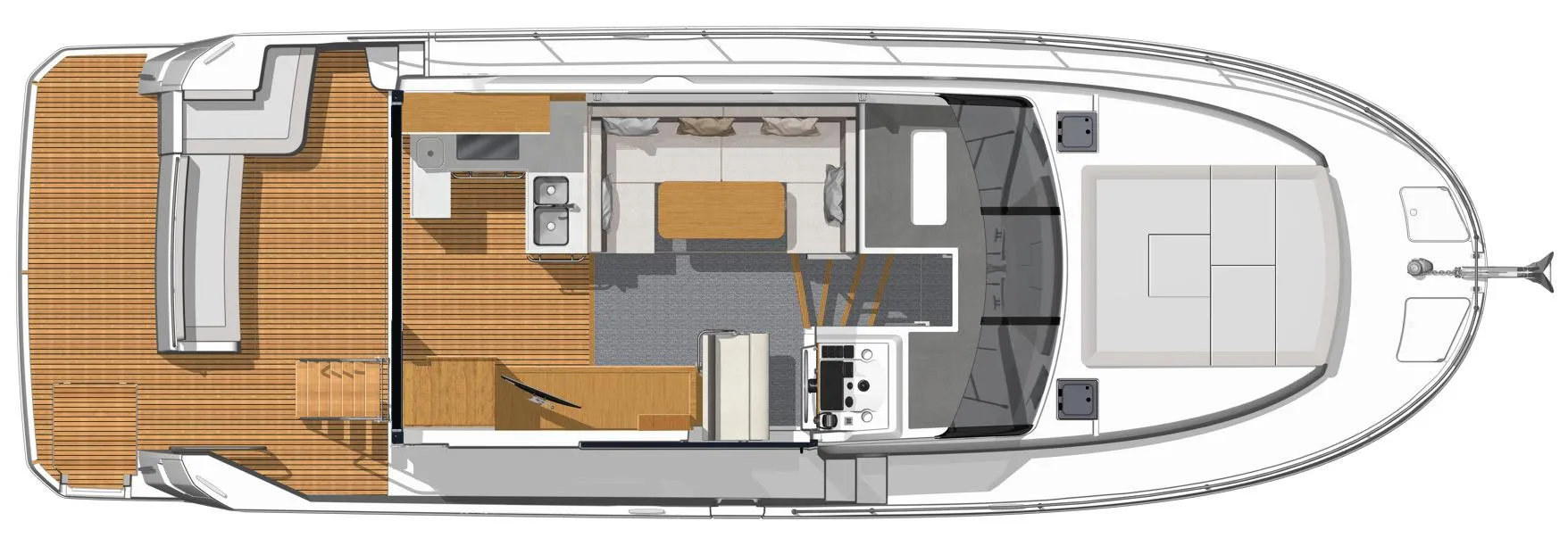 Главная палуба BENETEAU SWIFT TRAWLER 41 FLY 2 | MARINEPOINT Главная палуба 2