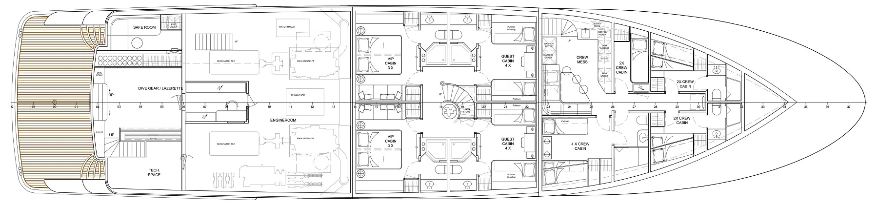 Нижняя палуба  3