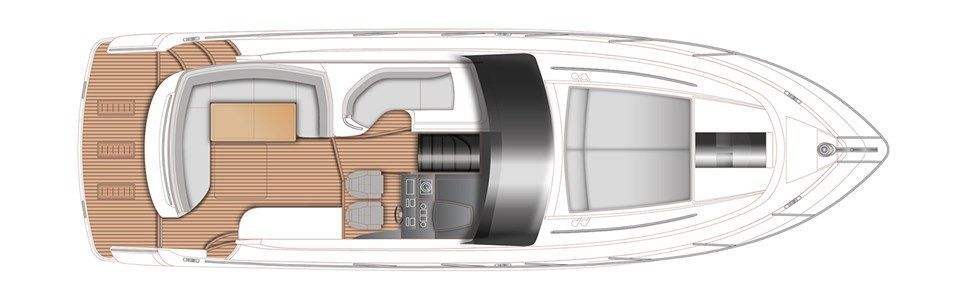Главная палуба Princess V40 2020 1 | MARINEPOINT Главная палуба 2020 1
