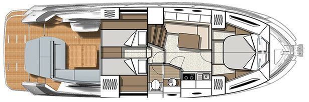 Нижняя палуба BENETEAU GRAN TURISMO 41 2 | MARINEPOINT Нижняя палуба 2
