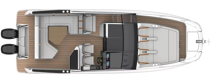 Главная палуба Beneteau Flyer 10 1 | MARINEPOINT Главная палуба 1
