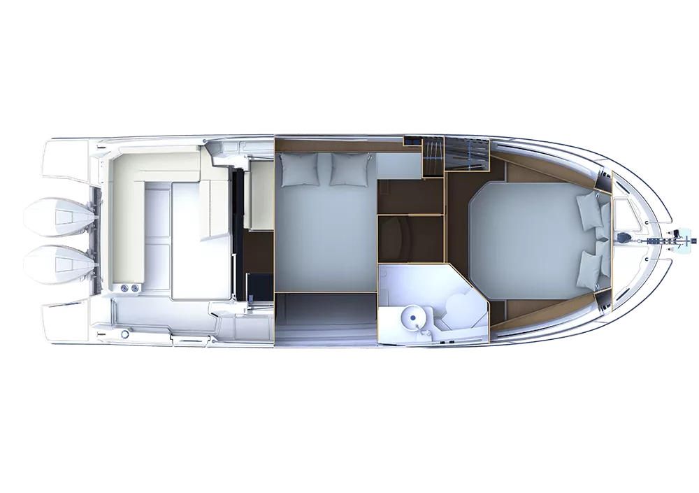 Нижняя палуба Beneteau Antares 9 OB 3 | MARINEPOINT Нижняя палуба 3