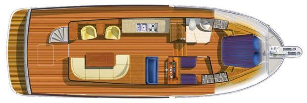 Главная палуба Selene 42 Voyager Sedan 2 | MARINEPOINT Главная палуба 2