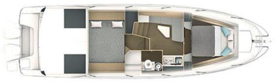 Нижняя палуба BENETEAU GRAN TURISMO 36 2 | MARINEPOINT Нижняя палуба 2