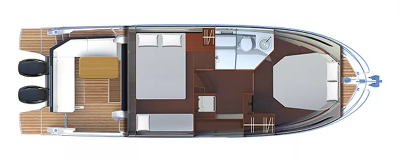 Нижняя палуба Beneteau Antares 11 2 | MARINEPOINT Нижняя палуба 2