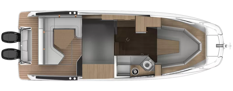 Нижняя палуба Beneteau Flyer 10 2 | MARINEPOINT Нижняя палуба 2