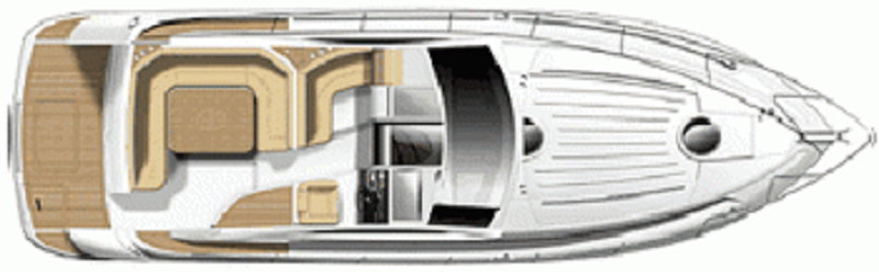 Верхняя палуба FAIRLINE TARGA 38 2008 1 | MARINEPOINT Верхняя палуба 2008 1