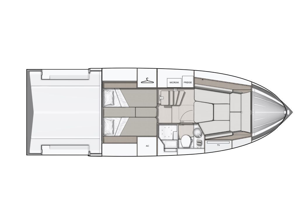 Нижняя палуба BENETEAU Gran Turismo 35 3 | MARINEPOINT Нижняя палуба 3
