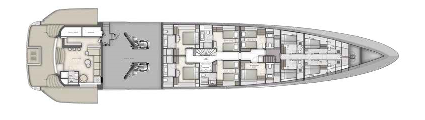 Нижняя палуба Majesty 160 4 | MARINEPOINT Нижняя палуба 4