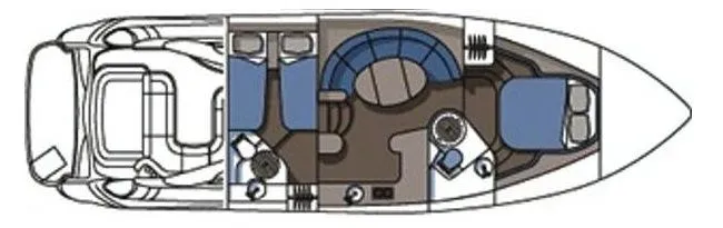 Нижняя палуба SUNSEEKER CAMARGUE 44 2001 2 | MARINEPOINT Нижняя палуба 2001 2