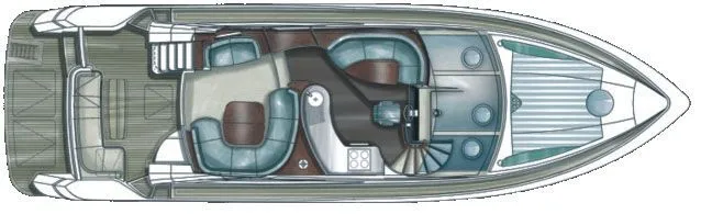 Верхняя палуба GALEON 530 FLY 2008 2 | MARINEPOINT Верхняя палуба 2008 2
