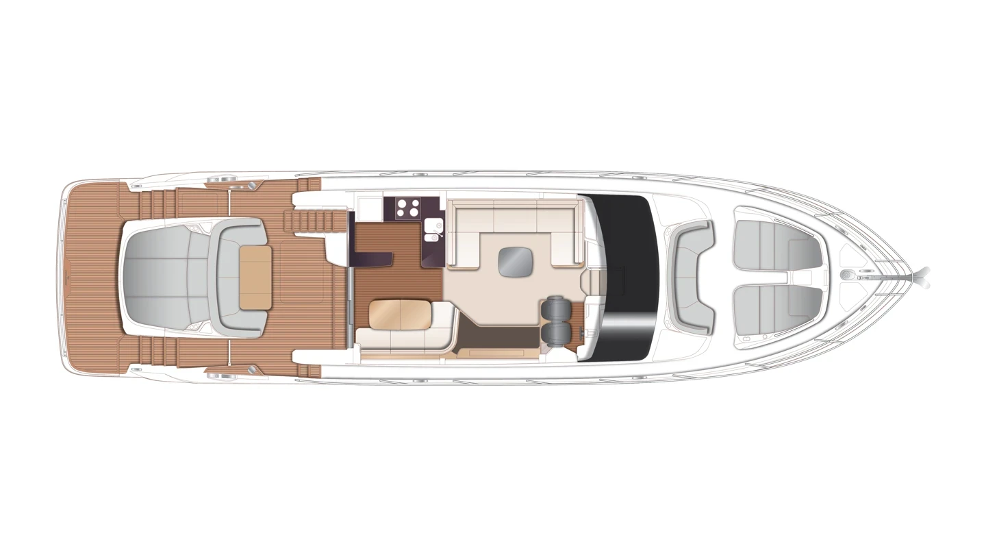 Главная палуба PRINCESS S65 2 | MARINEPOINT Главная палуба 2