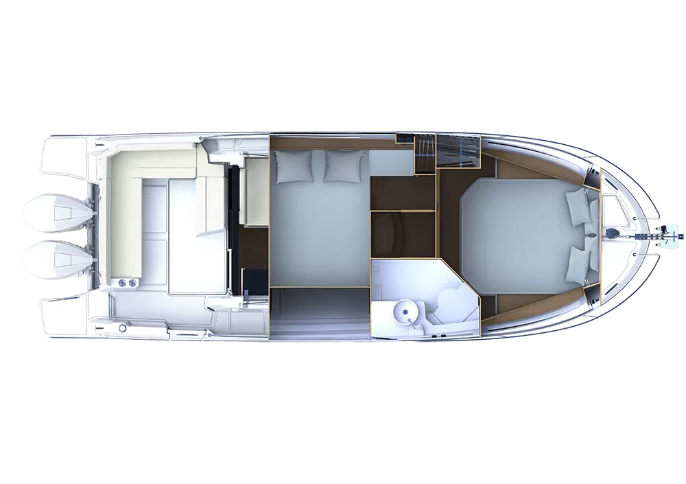 Нижняя палуба Beneteau Antares 9 OB 3 | MARINEPOINT Нижняя палуба 3