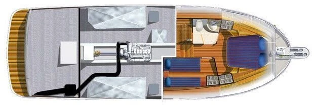 Нижняя палуба Selene 42 Voyager Sedan 3 | MARINEPOINT Нижняя палуба 3
