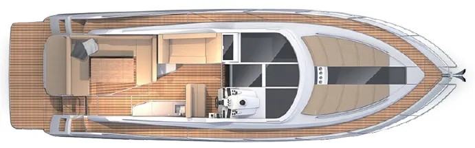Главная палуба Galeon 405 HTS 1 | MARINEPOINT Главная палуба 1