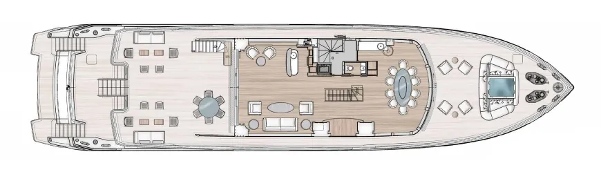 Верхняя палуба Benetti B.Yond 37M 1 | MARINEPOINT Верхняя палуба 1