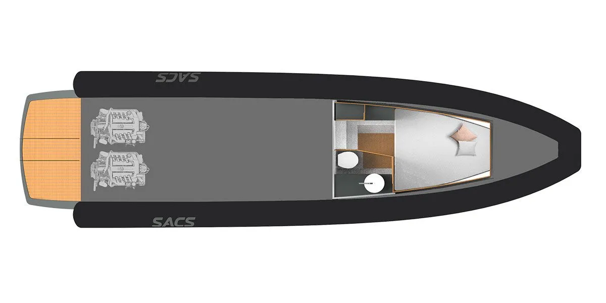 Нижняя палуба Strider 13 2 | MARINEPOINT Нижняя палуба 2