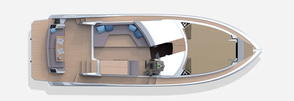 Главная палуба Galeon 360 FLY 1 | MARINEPOINT Главная палуба 1