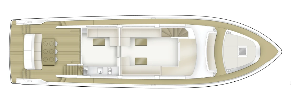 главная палуба Majesty 62M 2 | MARINEPOINT главная палуба 2
