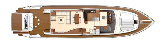 Главная палуба Ferretti 830 2010 2 | MARINEPOINT Главная палуба 2010 2