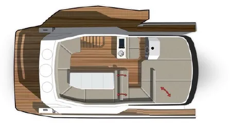 Флайбридж Galeon 500 FLY 3 | MARINEPOINT Флайбридж 3