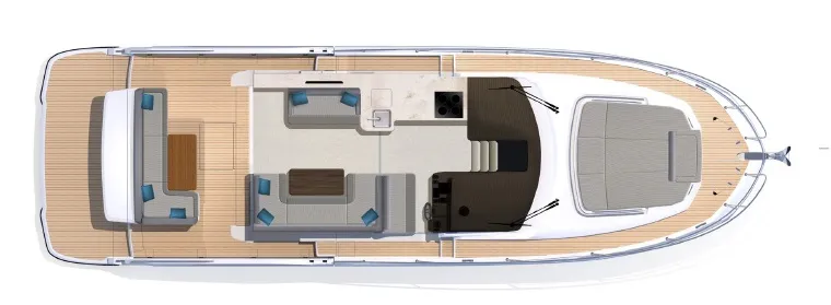 Главная палуба Galeon 450 HTC 1 | MARINEPOINT Главная палуба 1