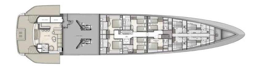 Нижняя палуба Majesty 160 4 | MARINEPOINT Нижняя палуба 4