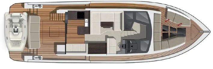 Главная палуба Galeon 470 SKYDECK 2 | MARINEPOINT Главная палуба 2