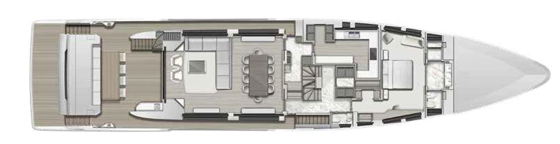 Главная палуба Majesty 120 3 | MARINEPOINT Главная палуба 3
