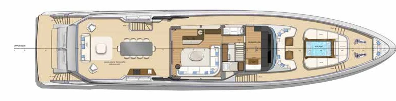 Верхняя палуба Majesty 111 2 | MARINEPOINT Верхняя палуба 2