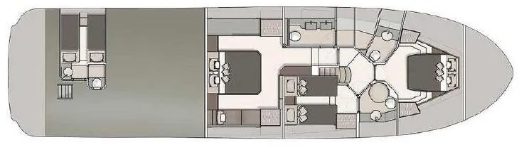 Нижняя палуба Monte Carlo Yachts 65 2012 3 | MARINEPOINT Нижняя палуба 2012 3