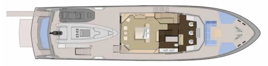 Мостиковая палуба Numarine 32XP 2 | MARINEPOINT Мостиковая палуба 2